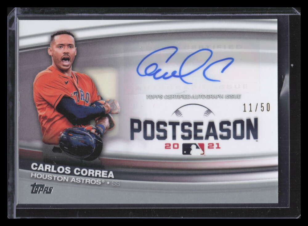 2022 Topps Postseason Performance Autographs PPACC Carlos Correa Auto 11/50