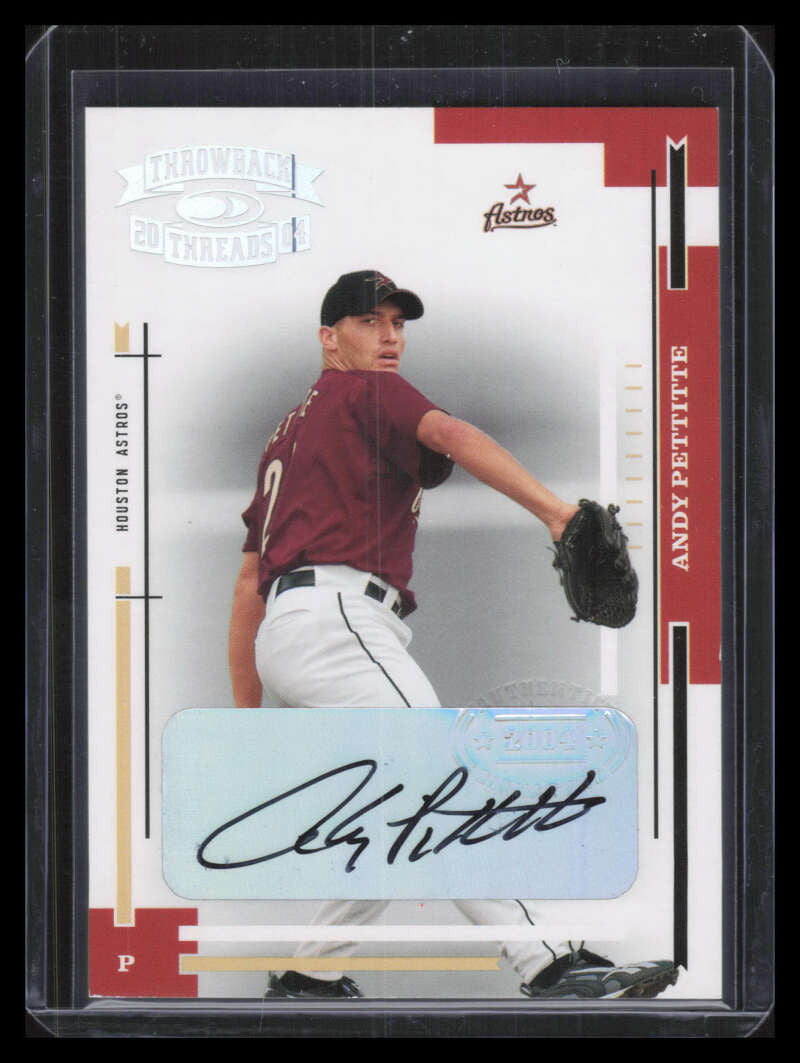 2004 Throwback Threads Signature Marks 81 Andy Pettitte Auto 5/5