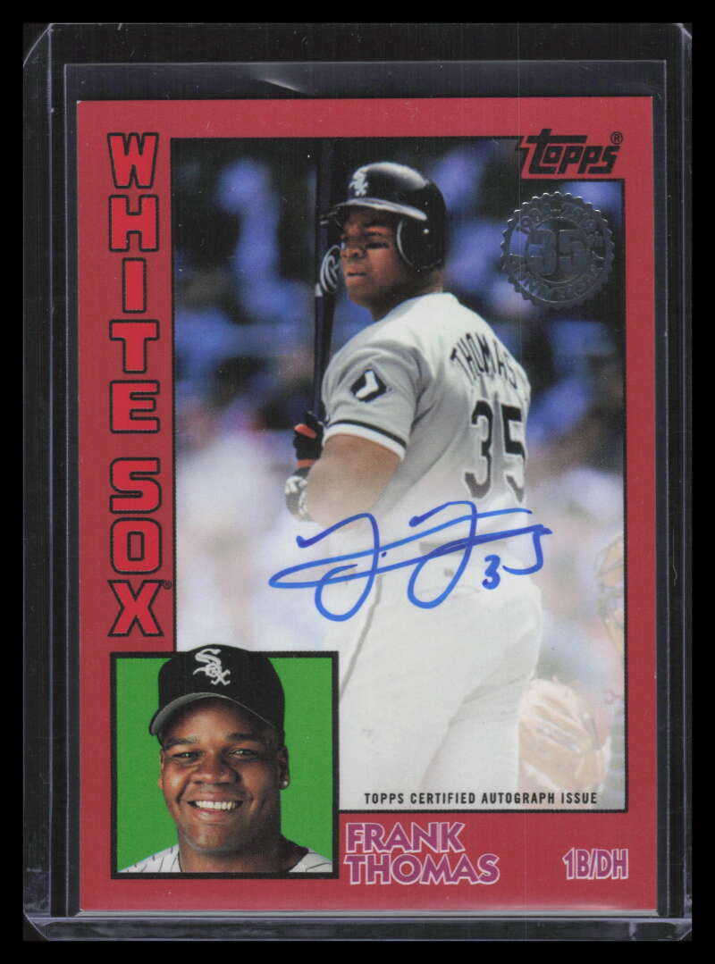 2019 Topps '84 Topps Autographs Red 84afth Frank Thomas Auto 20/25