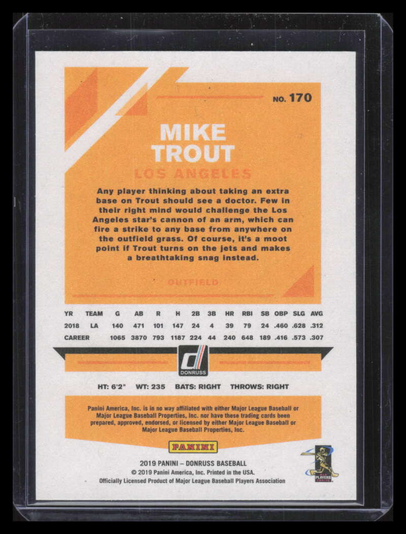 2019 Donruss Independence Day Variations 170 Mike Trout