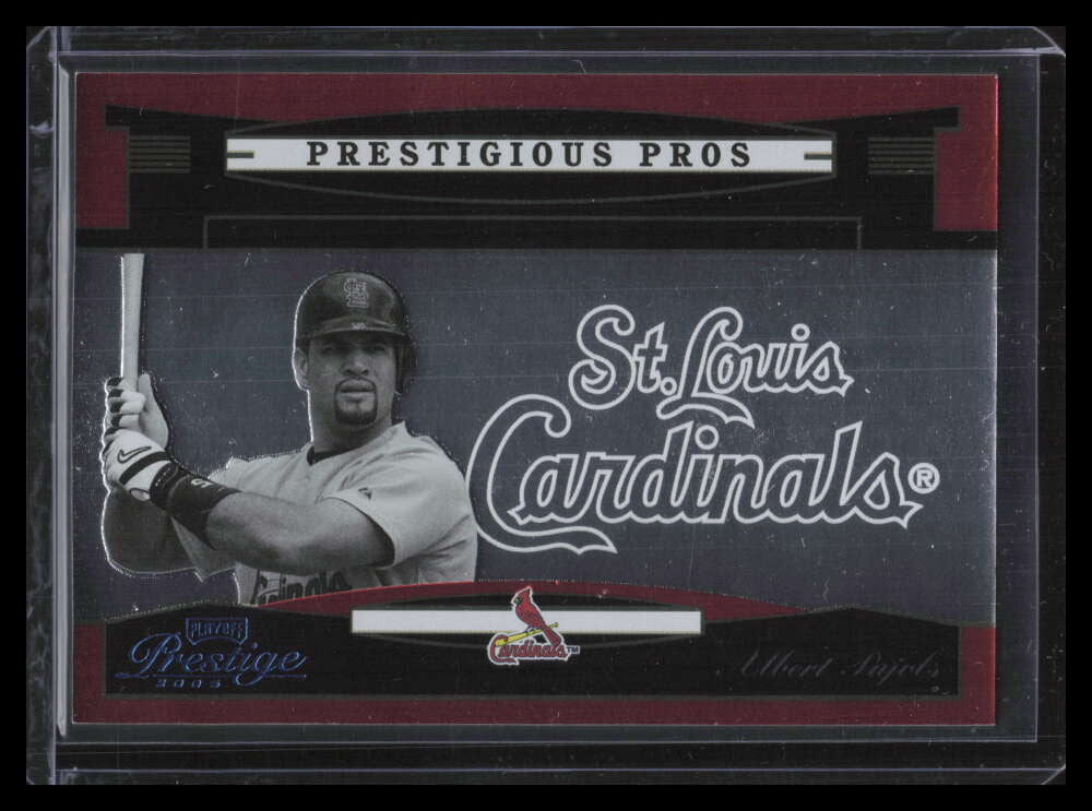 2005 Playoff Prestige Prestigious Pros Orange 66 Albert Pujols 252/500