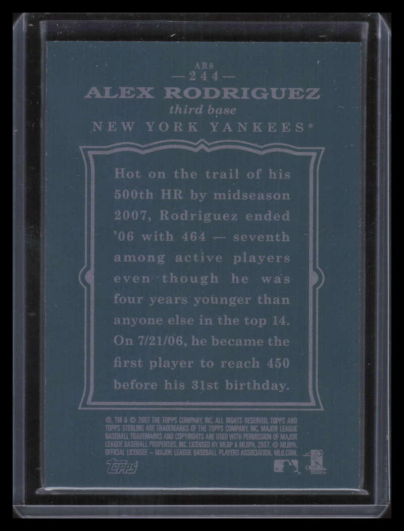 2007 Topps Sterling 244 Alex Rodriguez 26/250