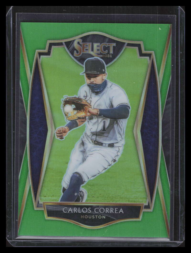 2021 Select Neon Green Refractor 193 Carlos Correa PRM 37/99 Premier Level