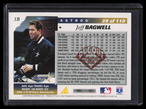 1996 Score Dugout Collection Artist's Proofs b29 Jeff Bagwell