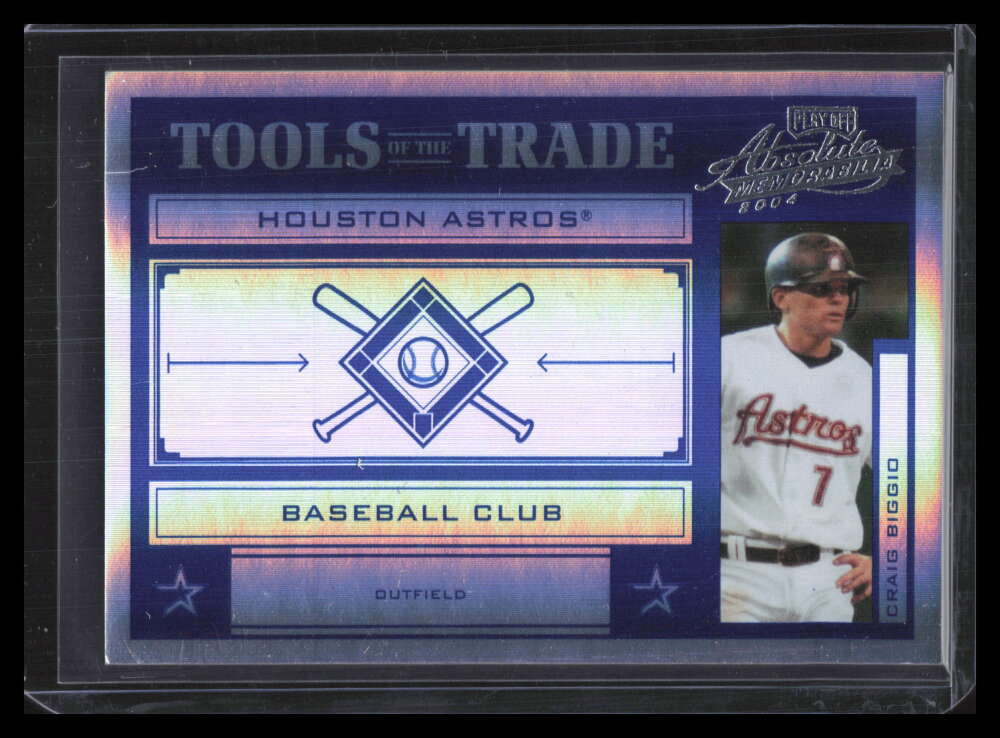 2004 Absolute Memorabilia Tools of Trade Blue Spectrum tt32 Craig Biggio 101/125