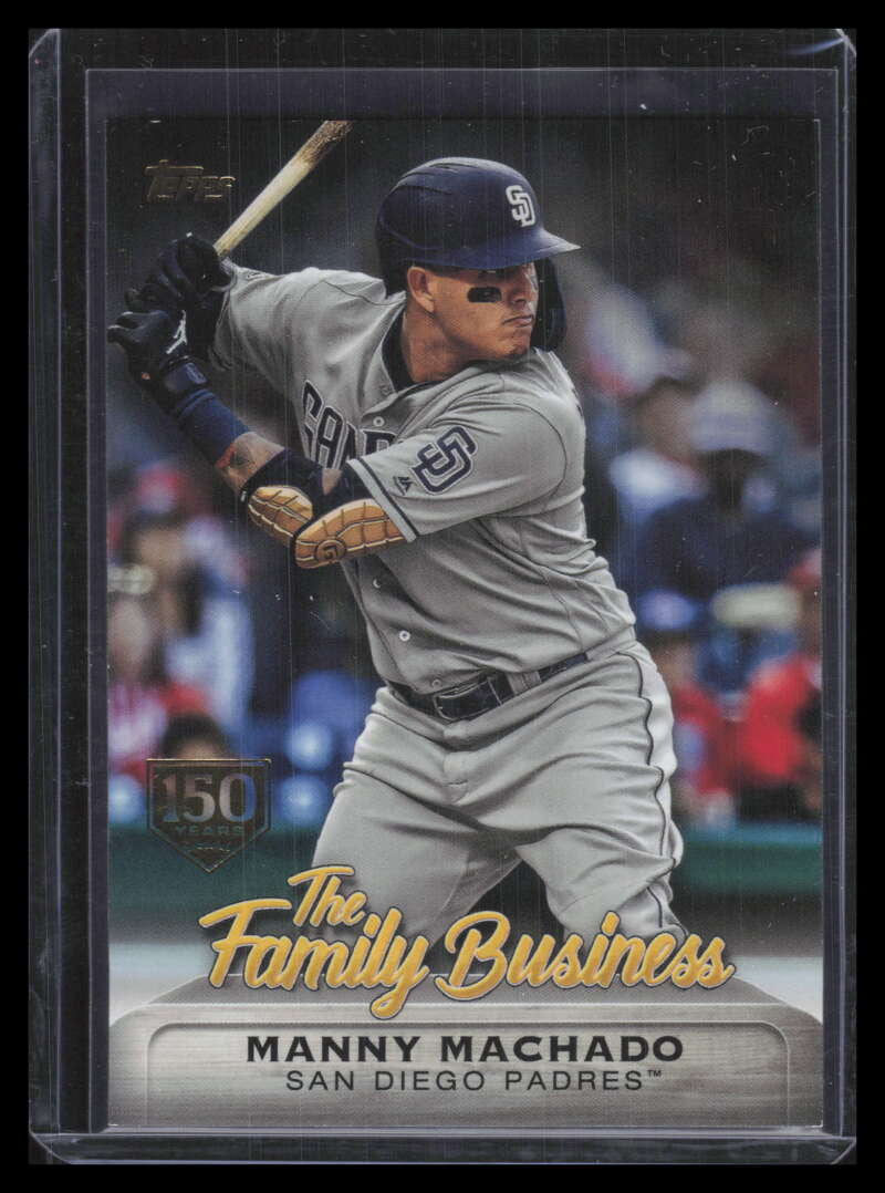 2019 Topps Update Family Business 150th Anniversary fb18 Manny Machado 99/150
