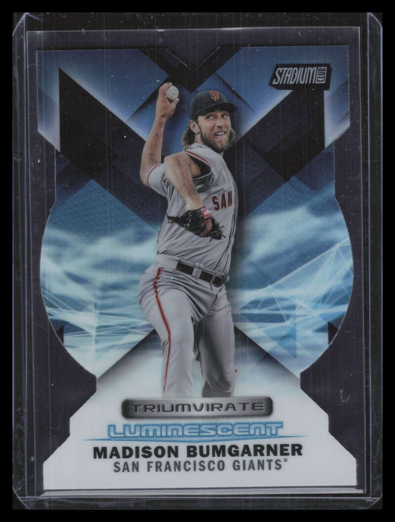 2016 Stadium Club Triumvirate Luminescent t1b Madison Bumgarner