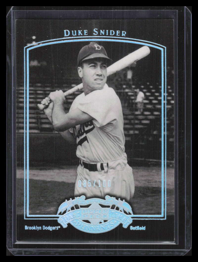 2005 UD Past Time Pennants Silver 22 Duke Snider 85/100