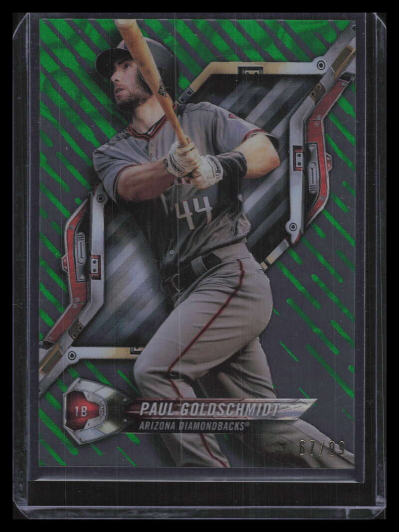 2018 Topps High Tek Magma Diffractors Green HTPG Paul Goldschmidt 67/99