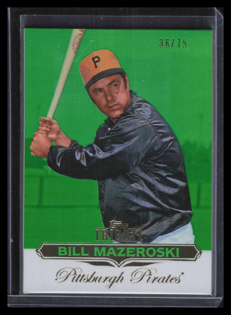 SOLD 126644 2011 Topps Tribute Green 43 Bill Mazeroski 36/75