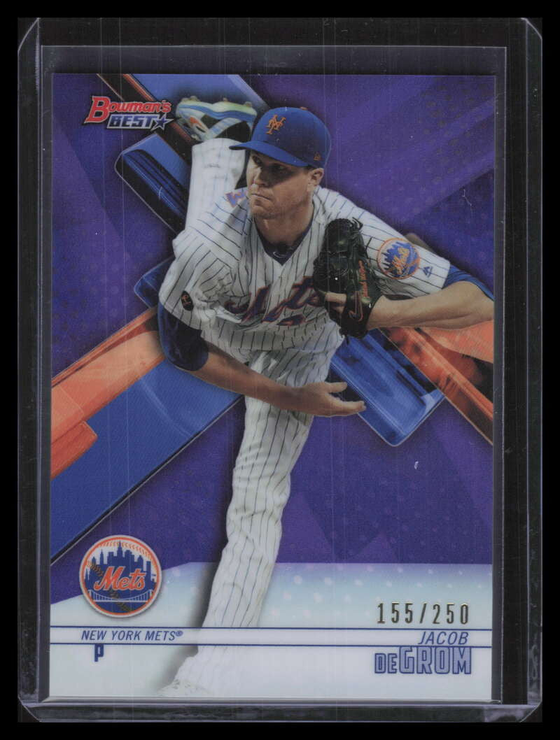 2018 Bowman's Best Purple Refractor 42 Jacob deGrom 155/250