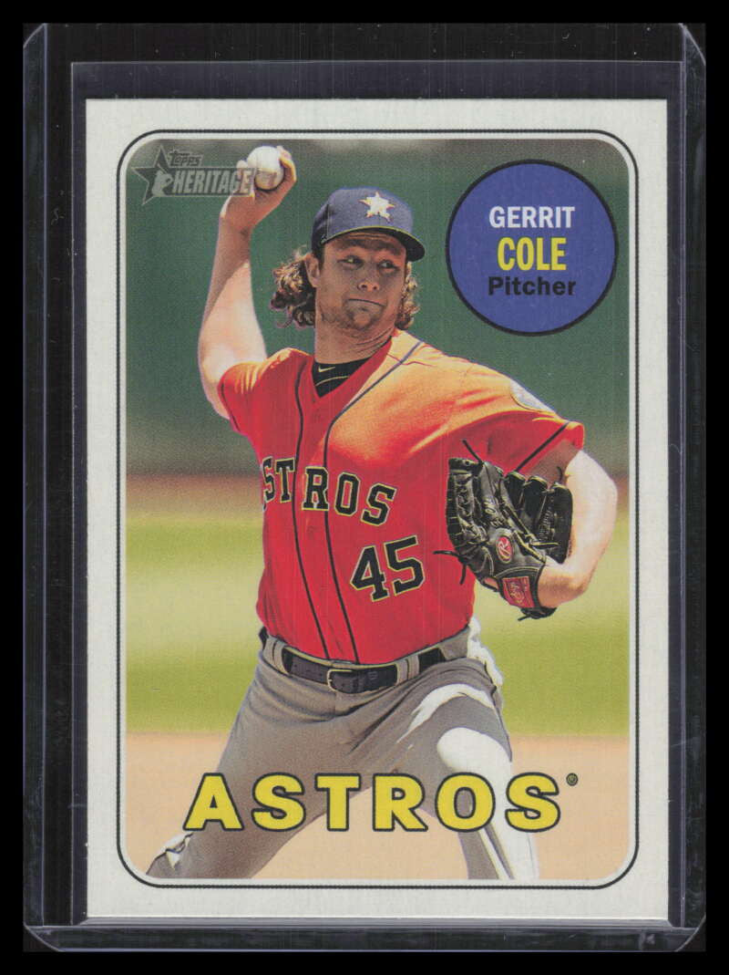 2018 Topps Heritage Action Variations 715 Gerrit Cole