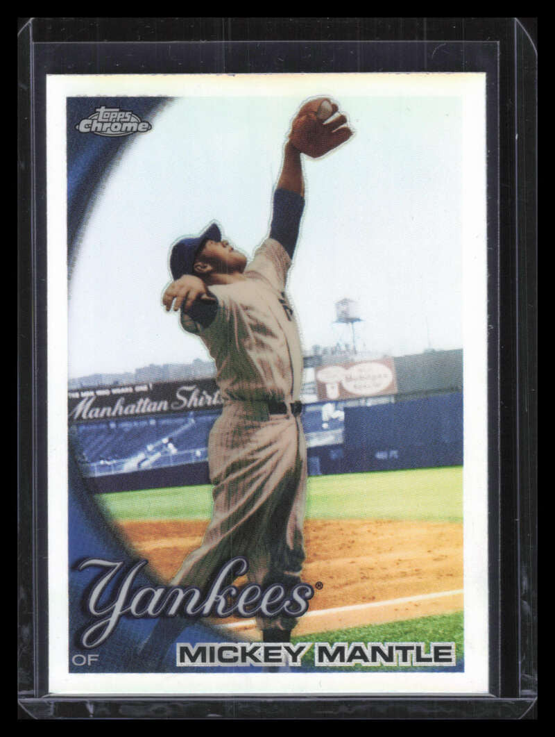SOLD 126711 2010 Topps Chrome Refractor 7 Mickey Mantle