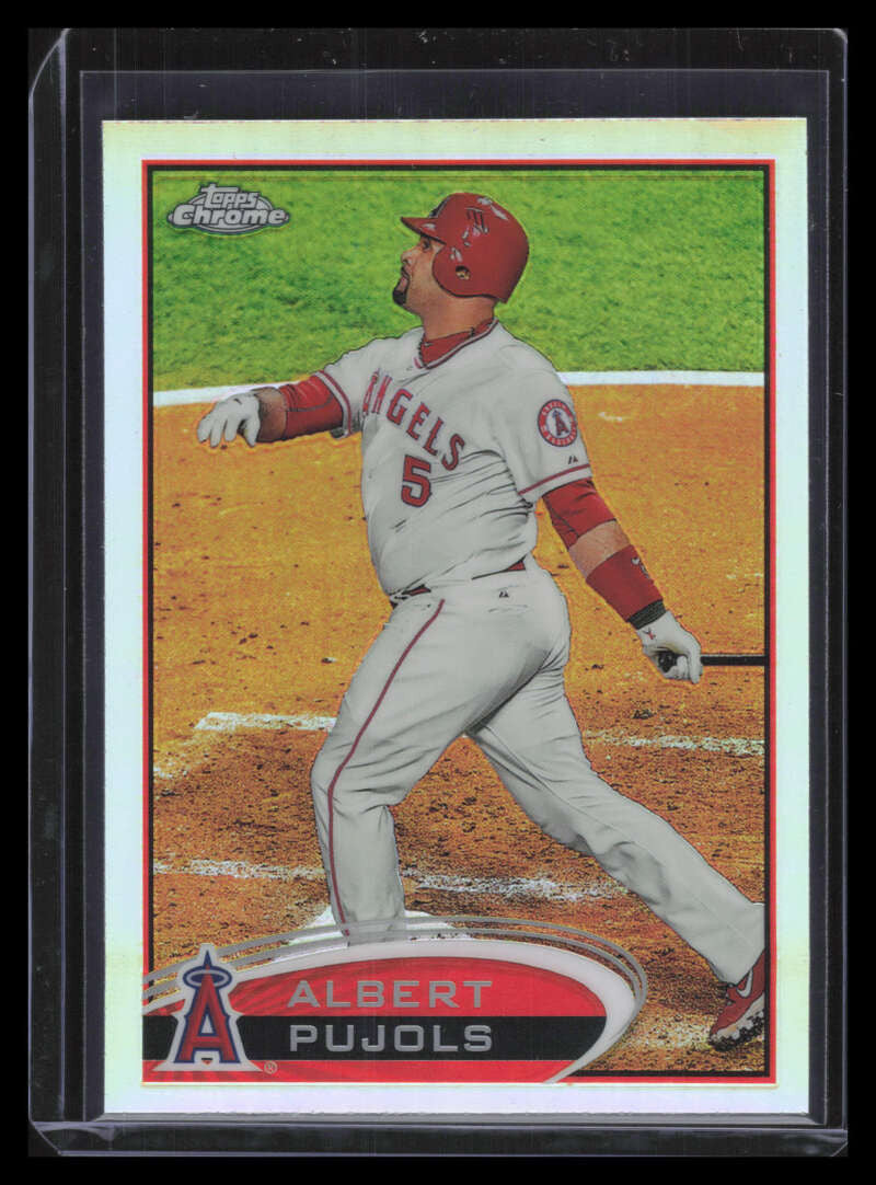 2012 Topps Chrome Refractor 80 Albert Pujols (b)