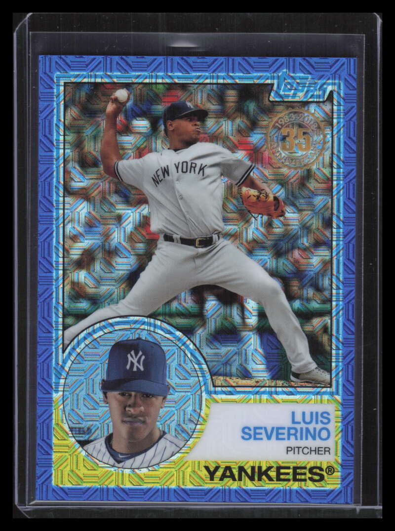2018 Topps '83 Silver Pack Chrome Blue Refractor 25 Luis Severino 110/150