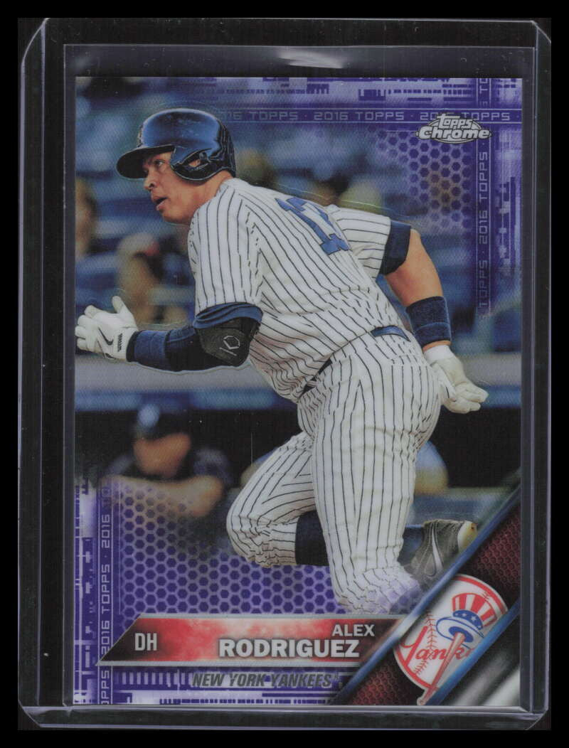 2016 Topps Chrome Purple Refractor 146 Alex Rodriguez 213/275