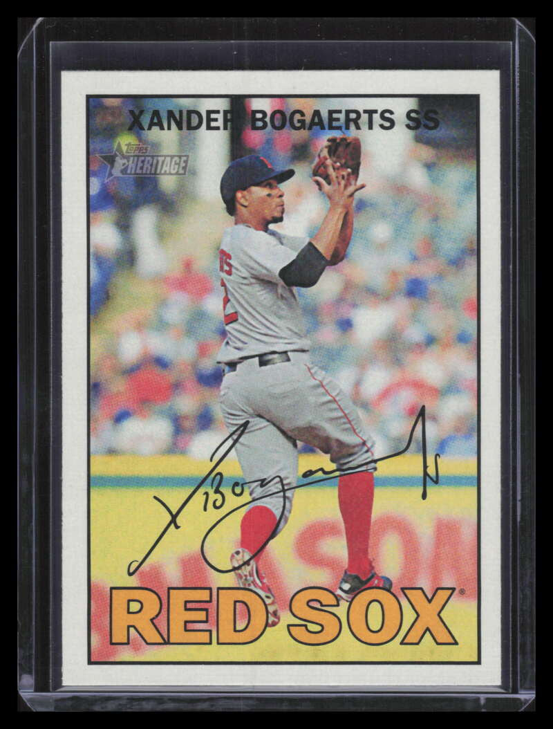 2016 Topps Heritage 88b Xander Bogaerts Action SP