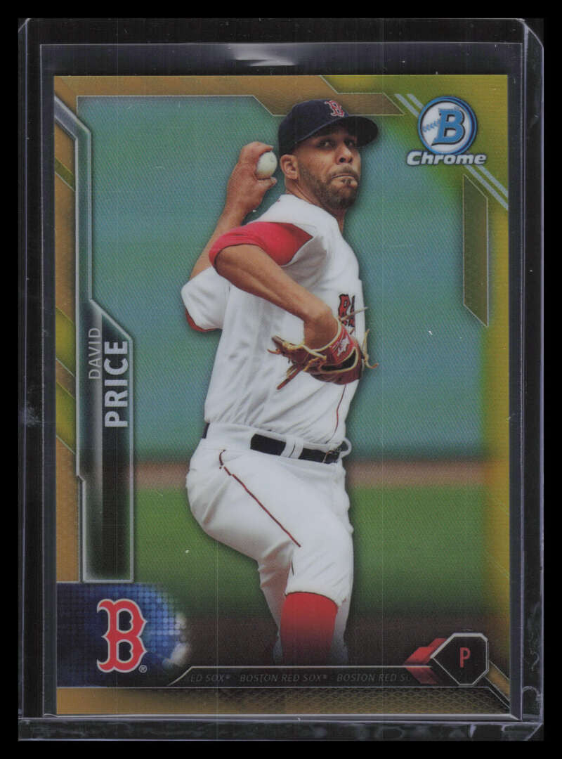 2016 Bowman Chrome Gold Refractor 49 David Price 43/50