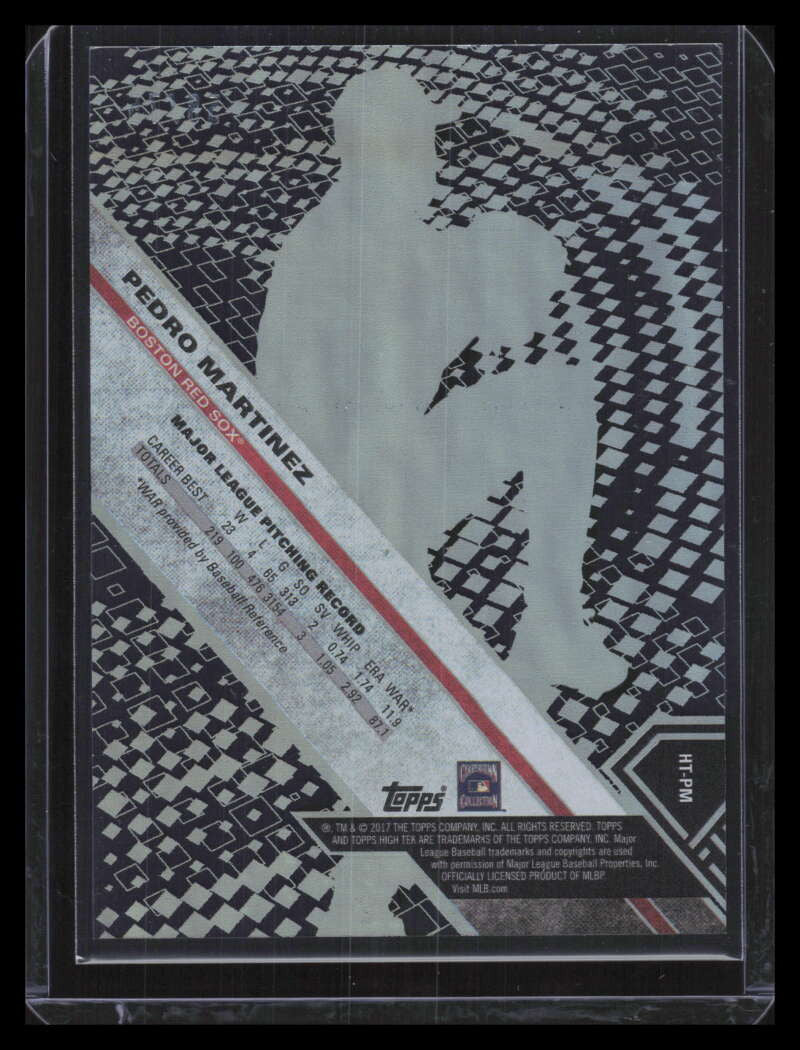 2017 Topps High Tek Blue Rainbow HTPM Pedro Martinez 58/75