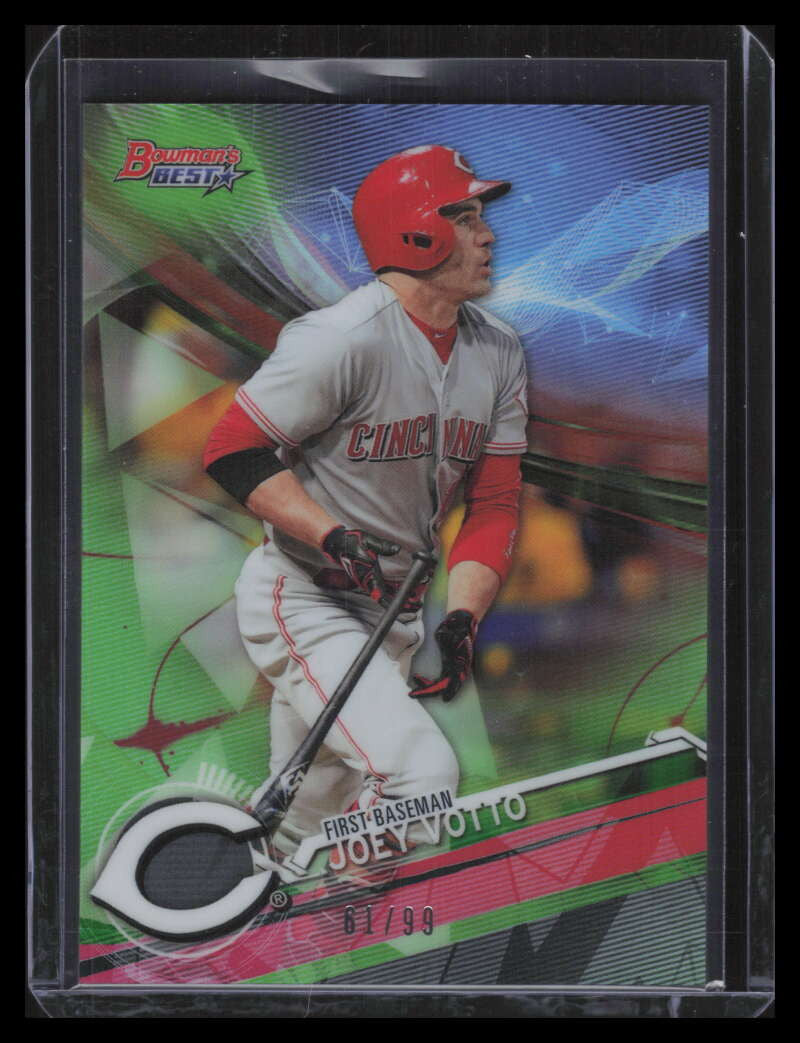 2017 Bowman's Best Green Refractor 36 Joey Votto 61/99