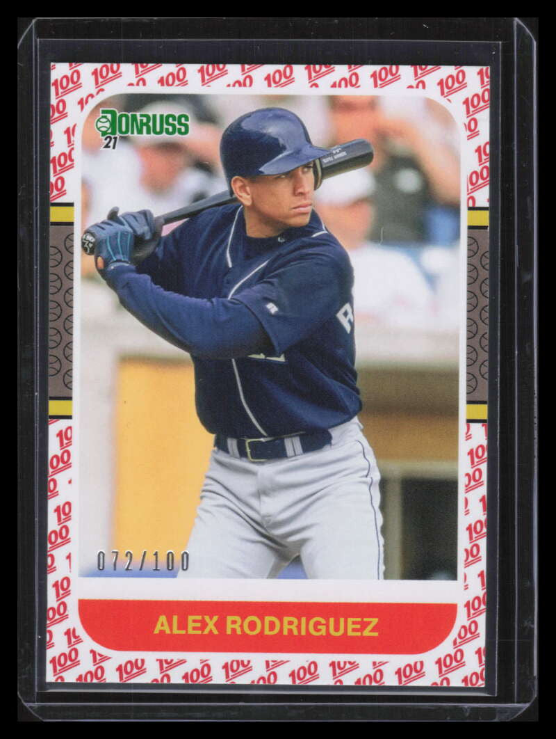 2021 Donruss One Hundred 253 Alex Rodriguez RETRO 72/100