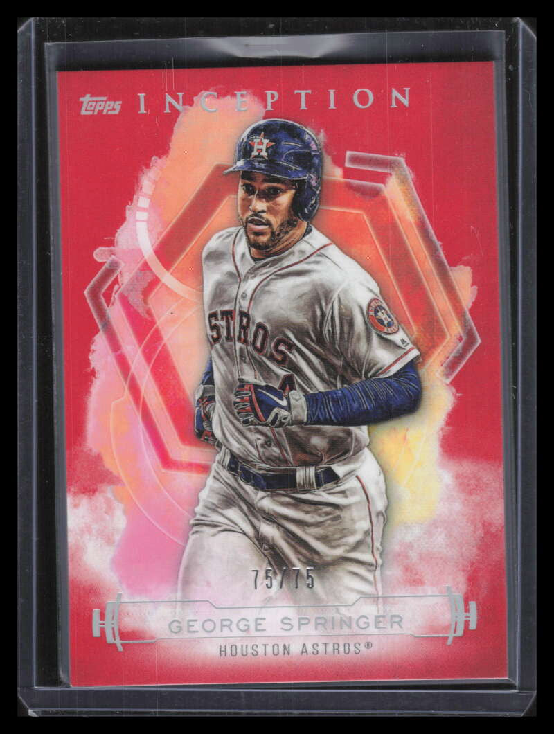 2019 Topps Inception Red 24 George Springer 75/75