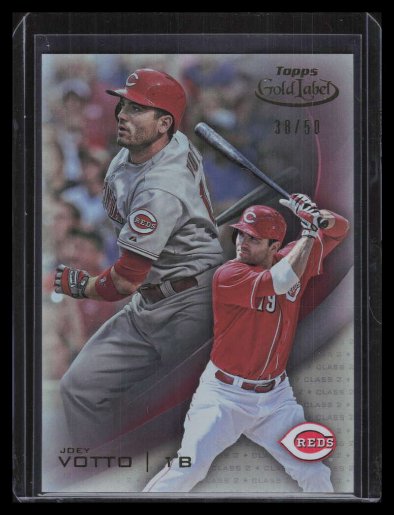 2016 Topps Gold Label Class 2 Red 91 Joey Votto 38/50