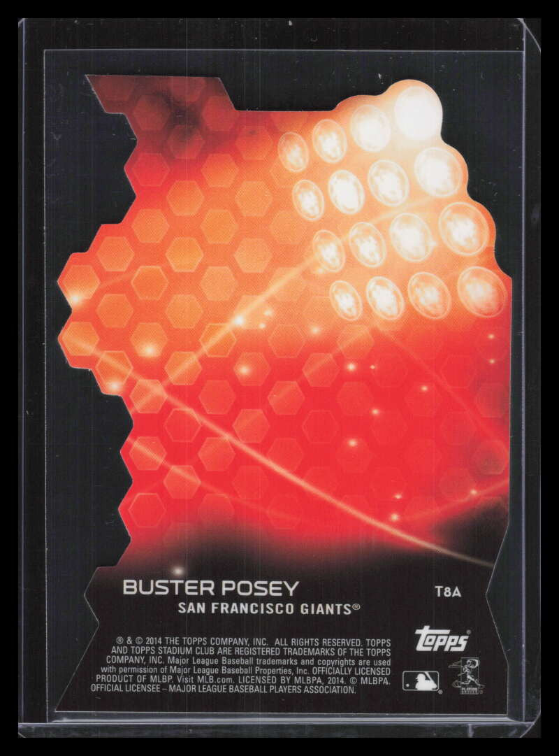 2014 Stadium Club Triumvirate Luminescent t8a Buster Posey