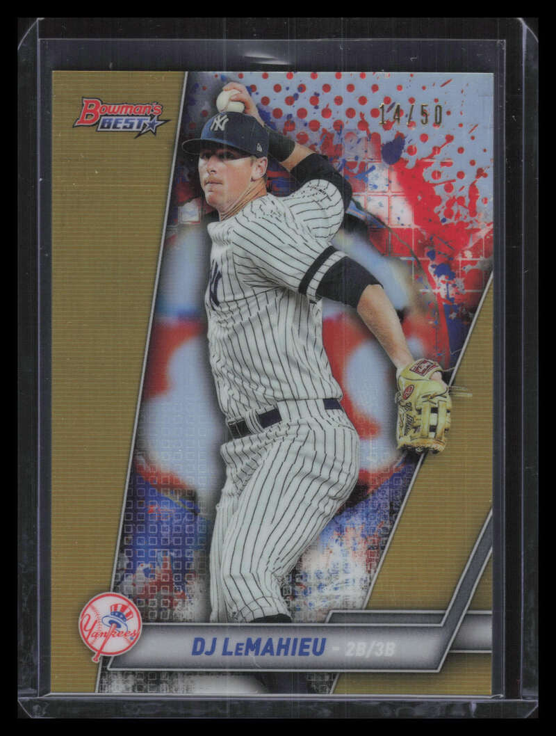 2019 Bowman's Best Gold Refractor 60 DJ LeMahieu 14/50