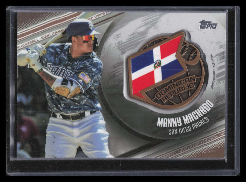 2020 Topps Global Game Medallions Gold GGMMM Manny Machado Medallion 25/50
