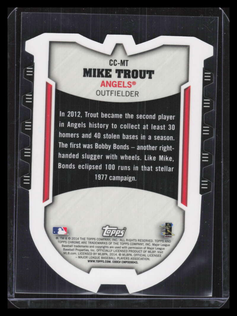 2014 Topps Chrome Chrome Connections Die Cuts CCMT Mike Trout 124392