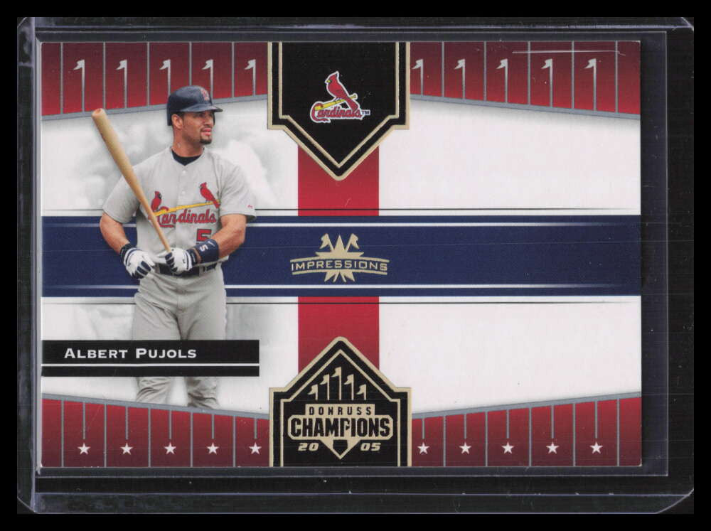 2005 Donruss Champions Impressions Gold 276 Albert Pujols 21/50