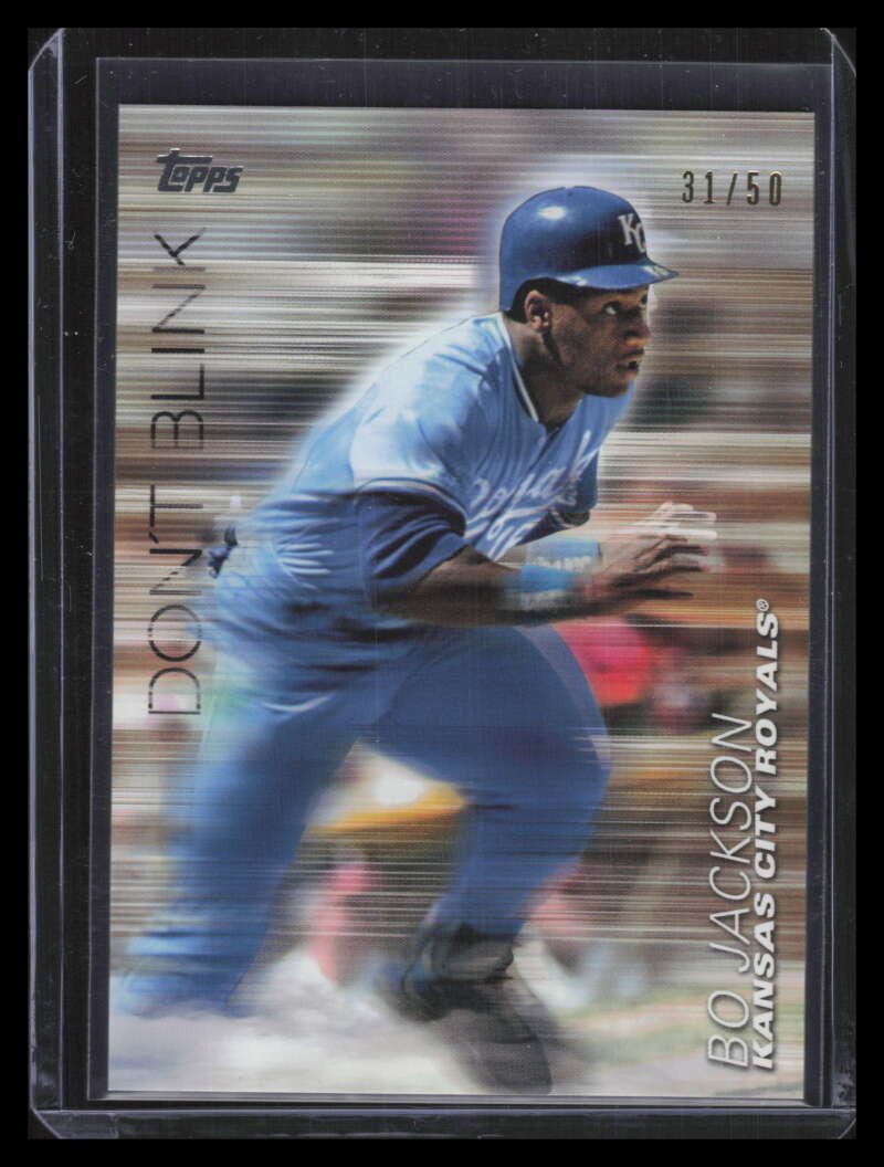 2018 Topps Update Don't Blink Gold db11 Bo Jackson 31/50