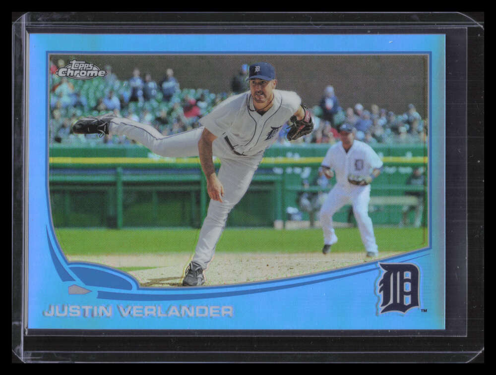 2013 Topps Chrome Blue Refractor 150 Justin Verlander 56/199