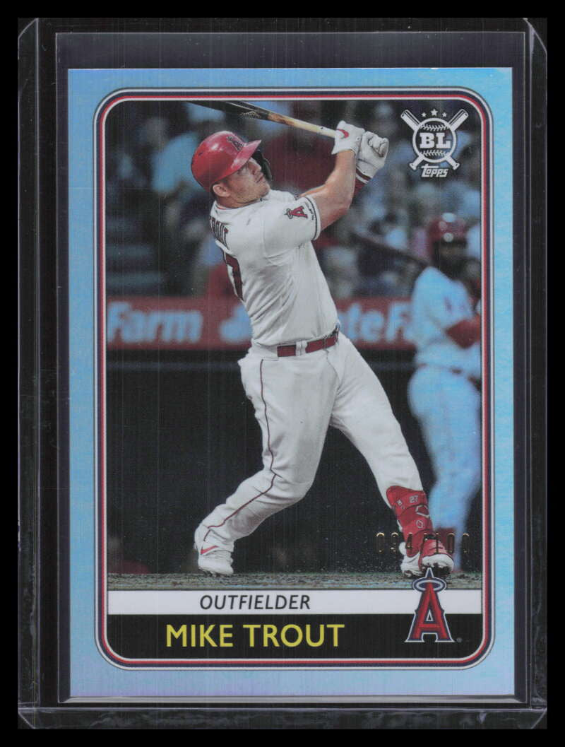 2020 Topps Big League Rainbow Foil 68 Mike Trout 94/100