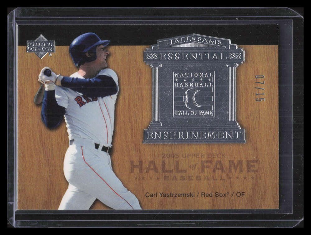 2005 Upper Deck Hall of Fame Essential Enshrinement Silver Carl Yastrzemski 7/15