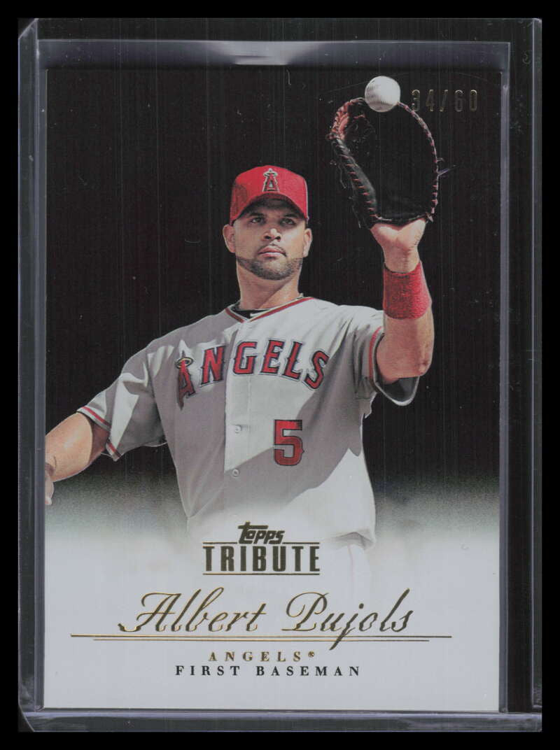2012 Topps Tribute Black 62 Albert Pujols 34/60