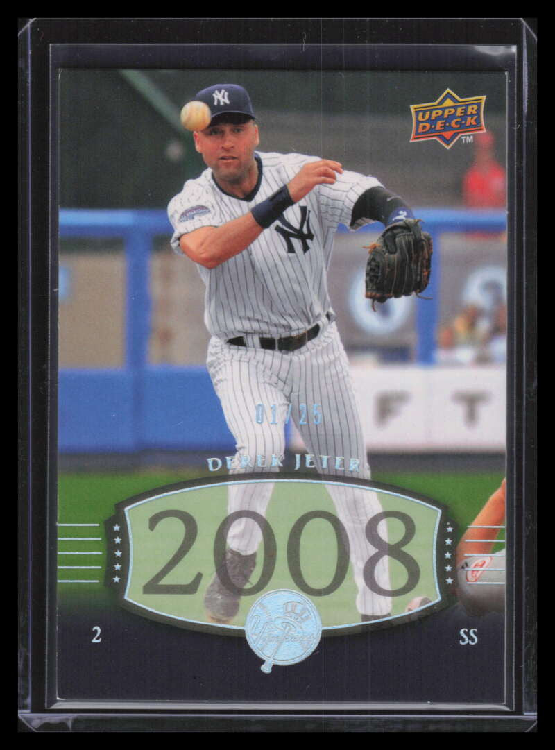 2008 Upper Deck Timeline 2004 UD Timeless Teams Silver 277 Derek Jeter 1/25