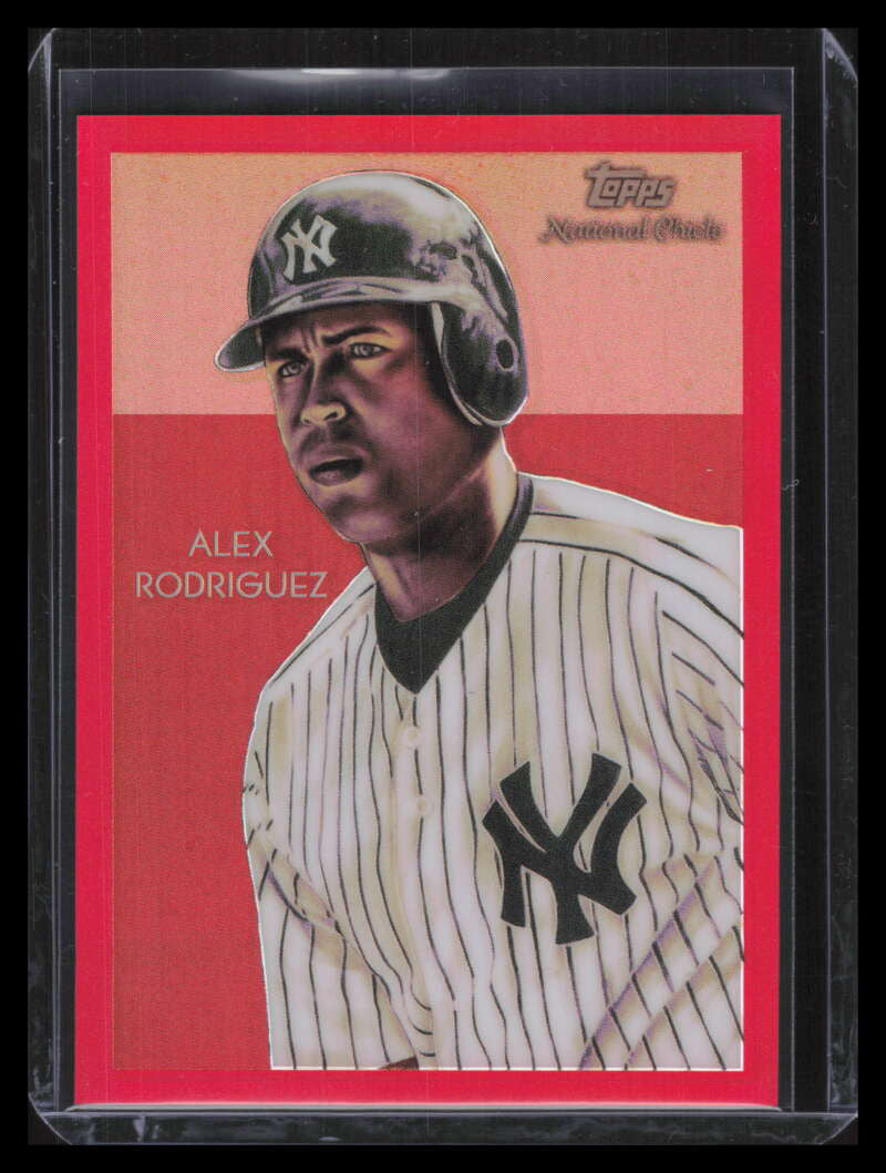 SOLD 127404 2010 Topps Chrome National Chicle Red Refractor cc21 Alex Rodriguez 20/25