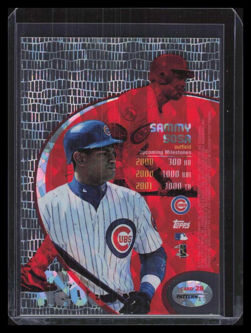 1998 Topps Tek Diffractors Pattern 11 28 Sammy Sosa