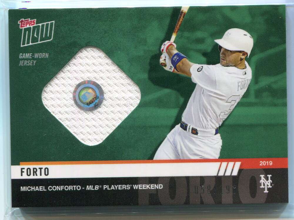 2019 Topps Now Players Weekend Relics pw107b Michael Conforto Jersey 58/199