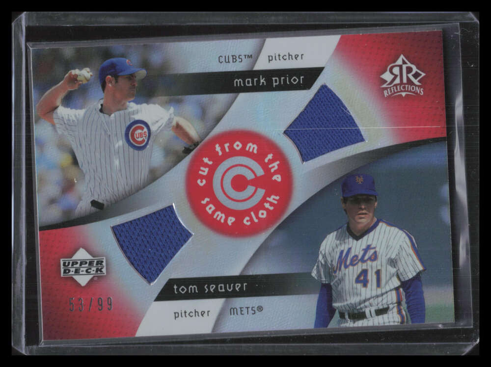 2005 Reflections Cut From the Same Cloth Prior Tom Seaver Dual Jersey 53/99