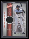 2017 Panini Day Memorabilia 20 Barry Bonds Jersey