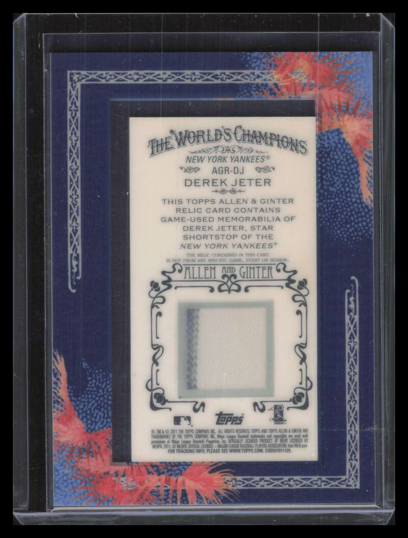 SOLD 127482 2003 Fleer Platinum Portraits Game Jersey PPDJ Derek Jeter Jersey SP /150