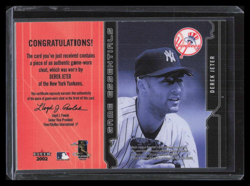 2002 E-X Game Essentials 13 Derek Jeter Cleat Shoe