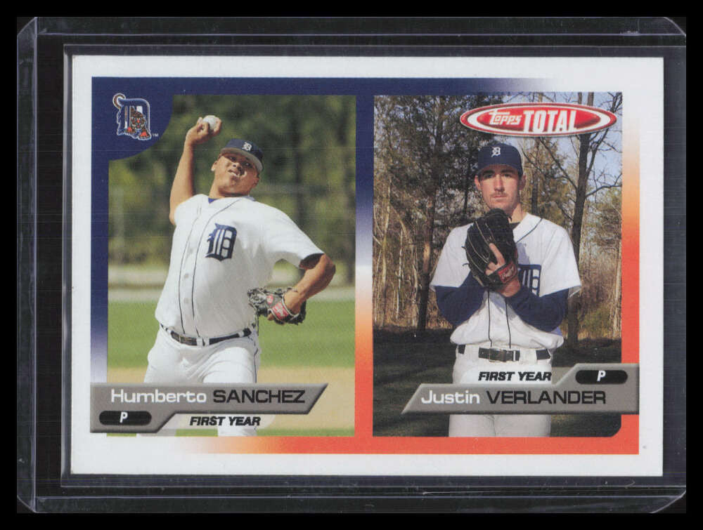 2005 Topps Total 762 Humberto Sanchez Justin Verlander Rookie