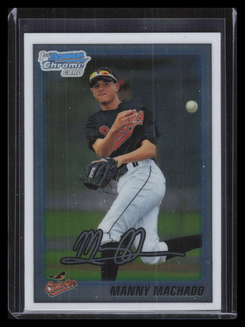 2010 Bowman Chrome Draft Prospects bdpp80 Manny Machado Rookie 124136