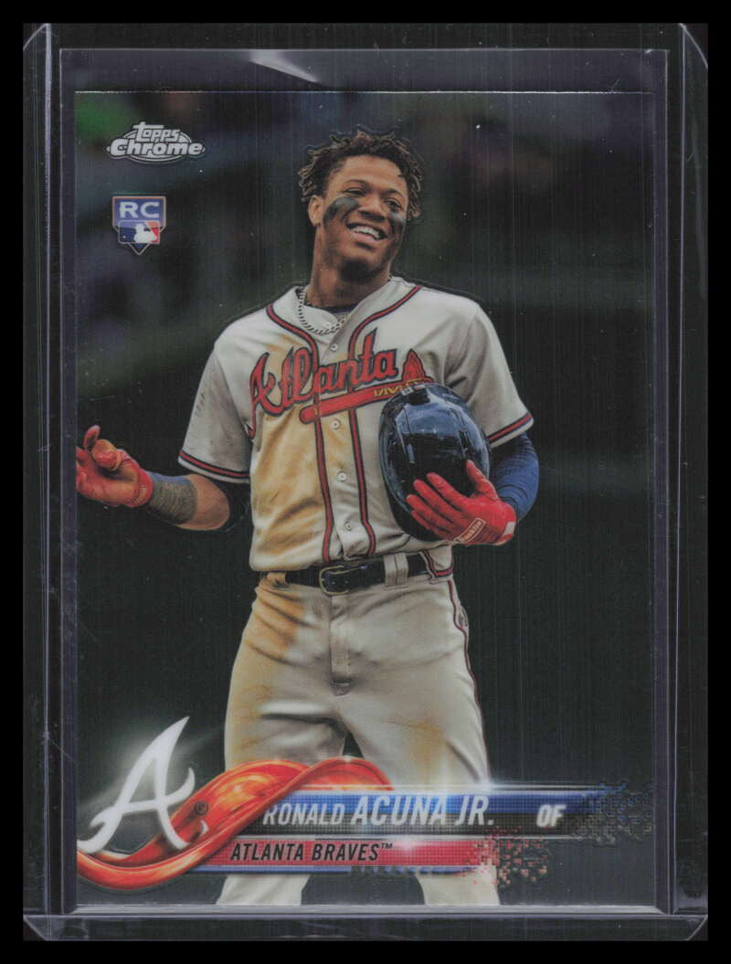 DELETE 127841 2018 Topps Chrome Update hmt25 Ronald Acuna Jr. Rookie