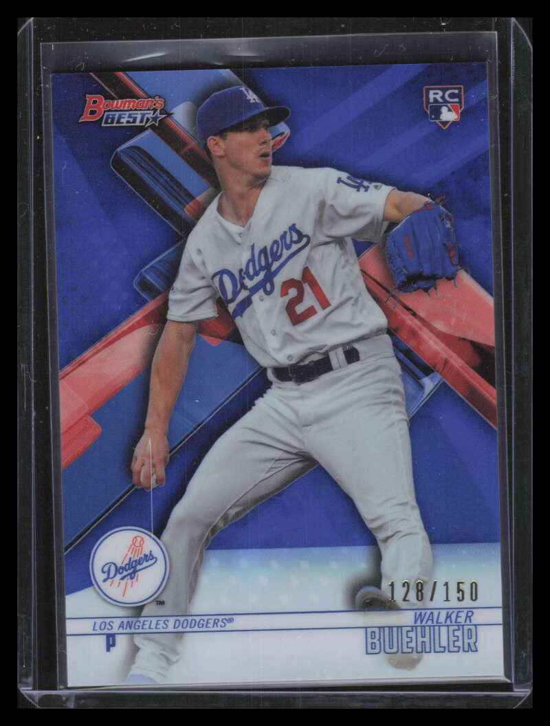 DELETE 127951 2018 Bowman's Best Blue Refractor 2 Walker Buehler Rookie 128/150
