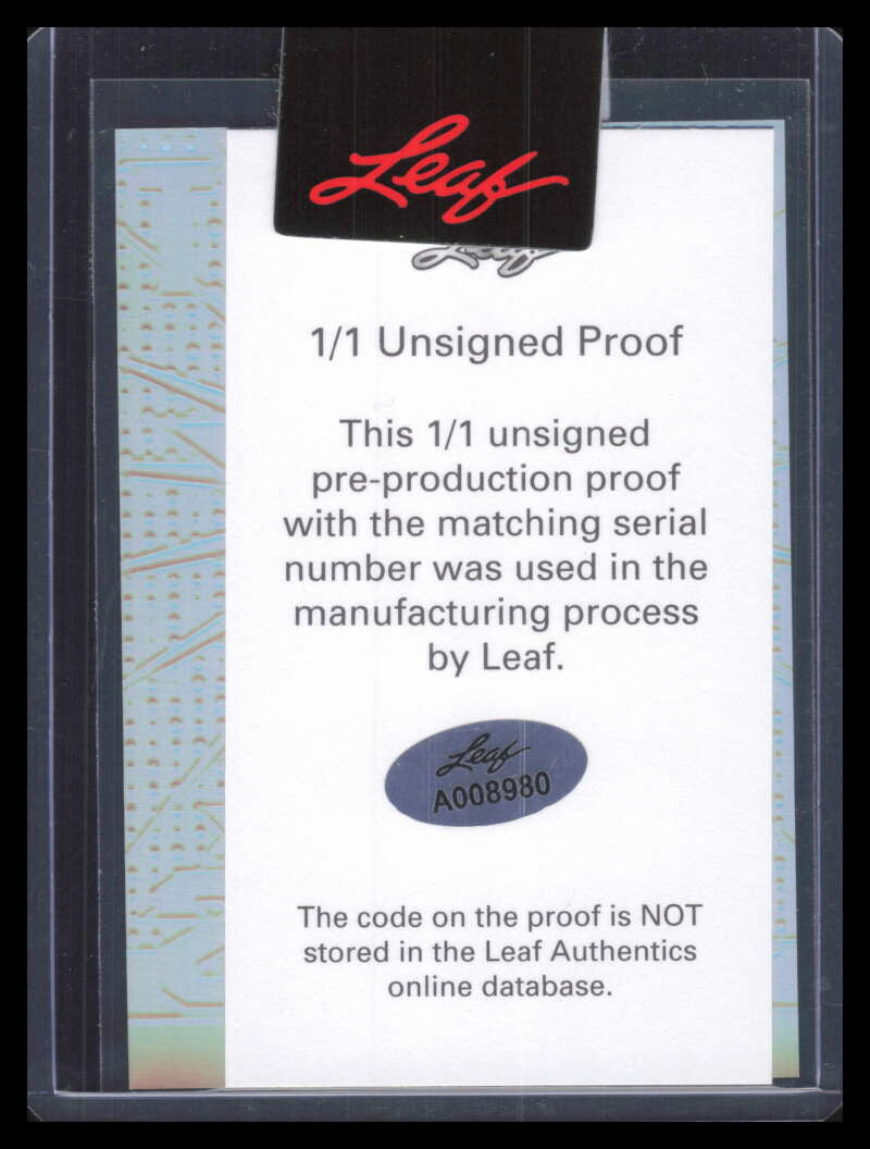 2020 Leaf Best of Sports Blue Unsigned Proof vs04 Adley Rutschman Rookie 1/1